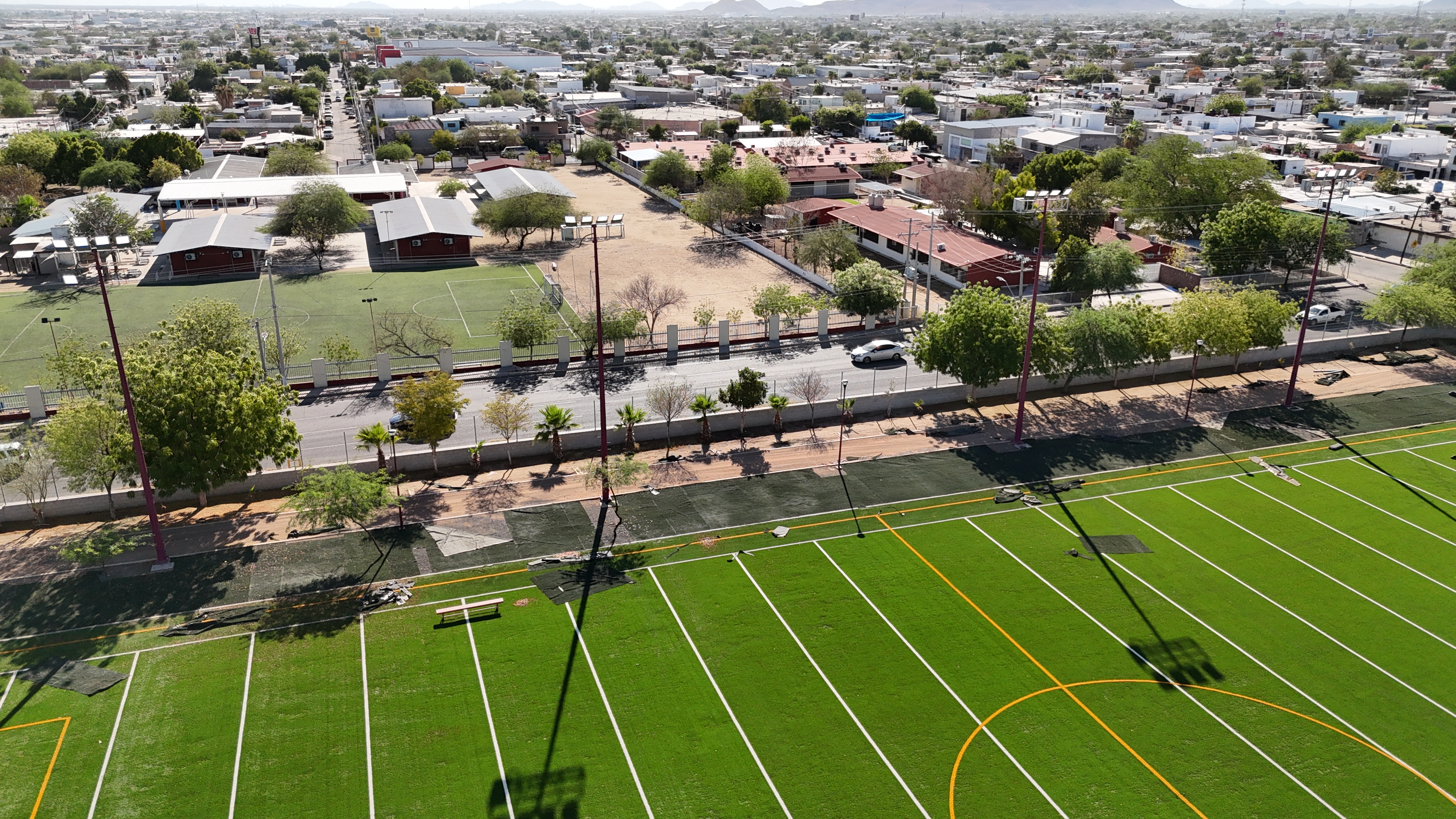 Cancha Futbol Americano Vista Aerea